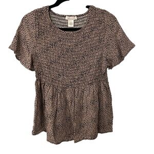 NWOT Urban Romantics Leopard Top- Medium